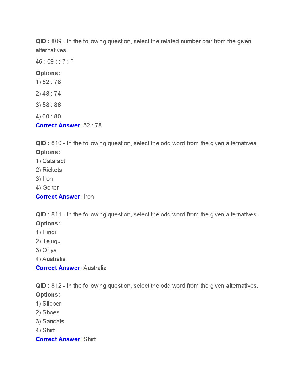 SSC Junior Engineer General Intelligence And Reasoning 2018 Paper-2 - Page 5
