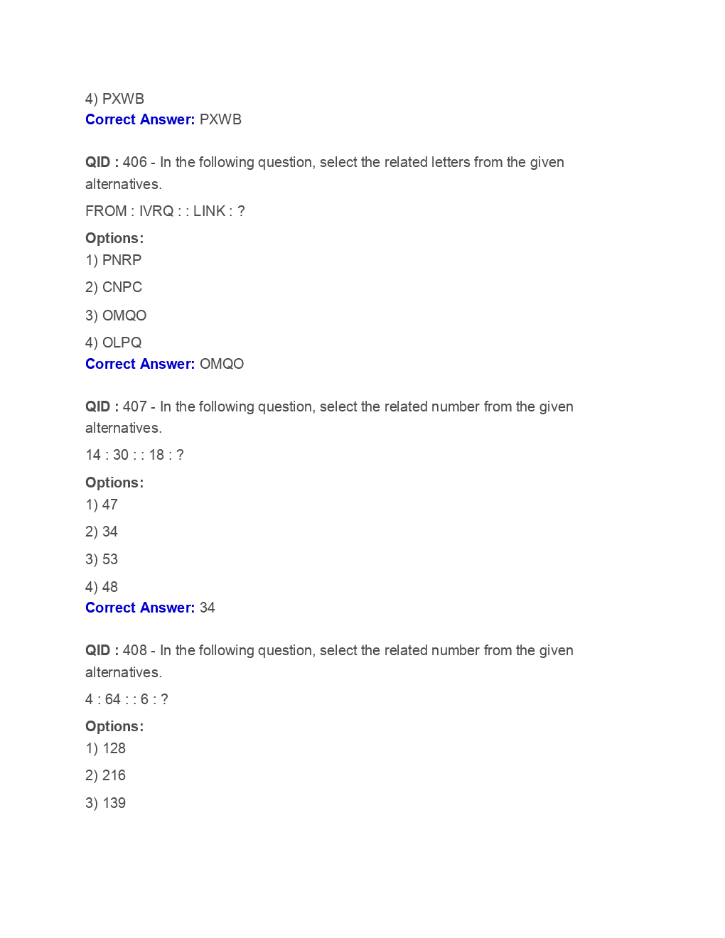 SSC Junior Engineer General Intelligence And Reasoning 2018 Paper-3 - Page 4
