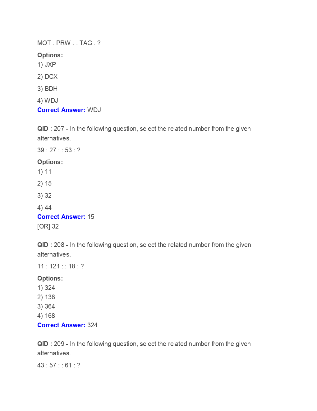 SSC Junior Engineer General Intelligence And Reasoning 2018 Paper-5 - Page 4