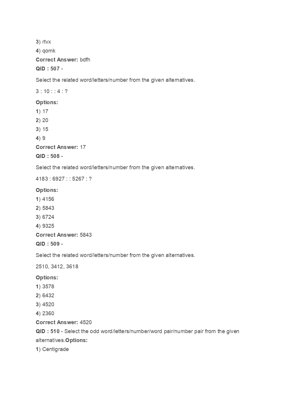 SSC Junior Engineer General Intelligence And Reasoning 2016 Paper-1 - Page 4