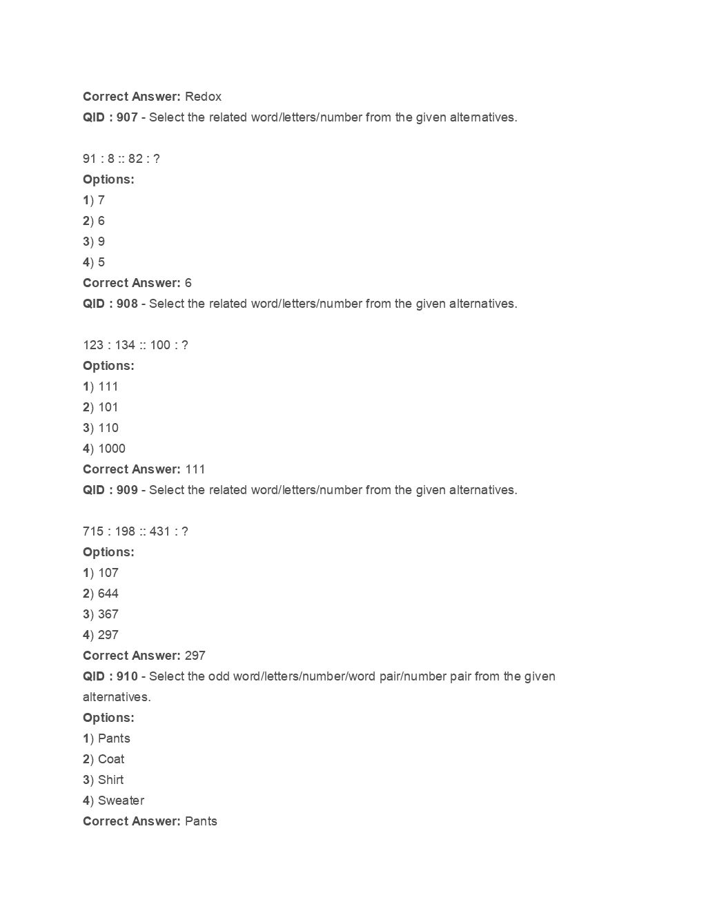 SSC Junior Engineer General Intelligence And Reasoning 2016 Paper-2 - Page 4
