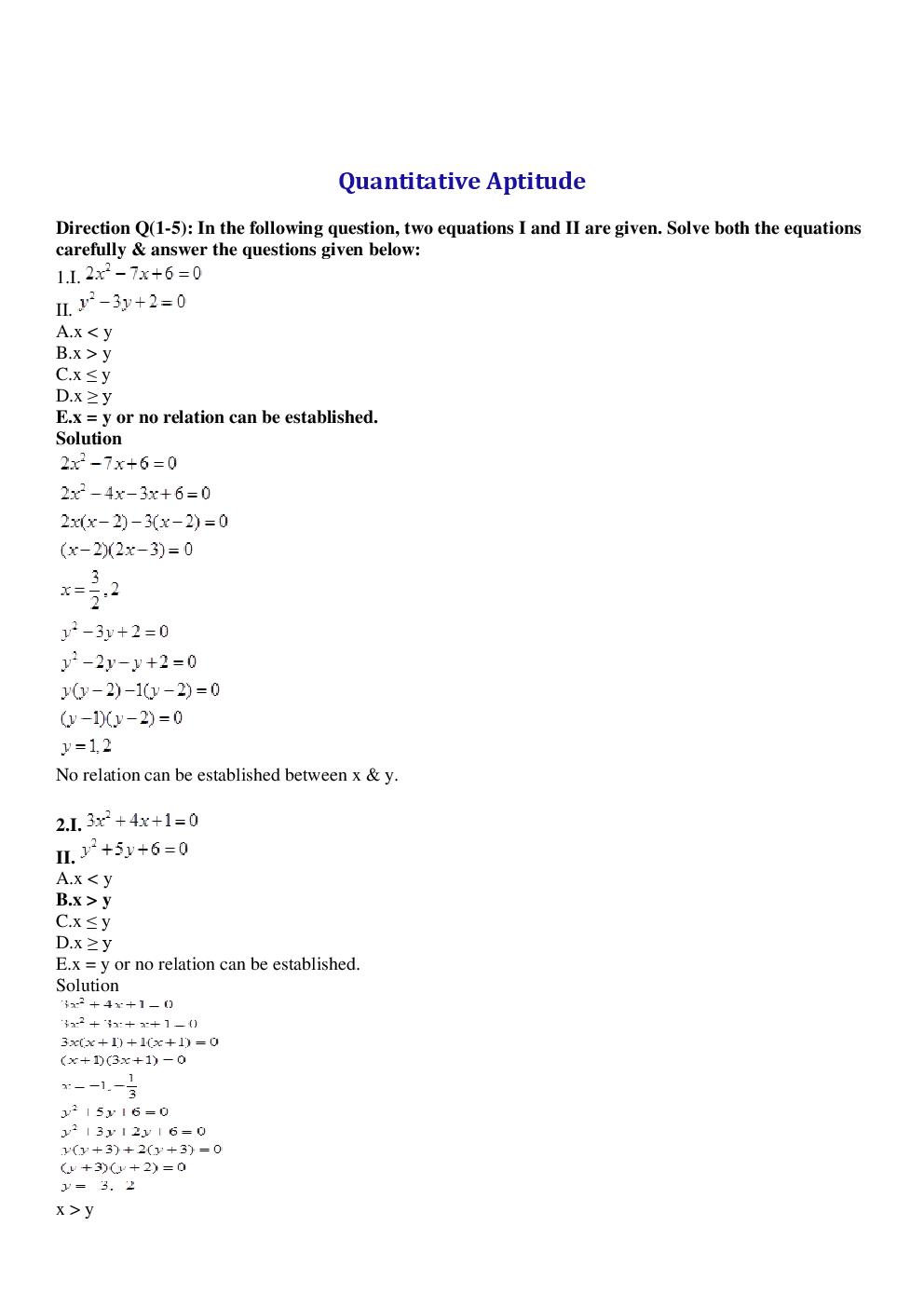 SBI PO Pre Previous Year Paper With Answer 2017 - Page 2