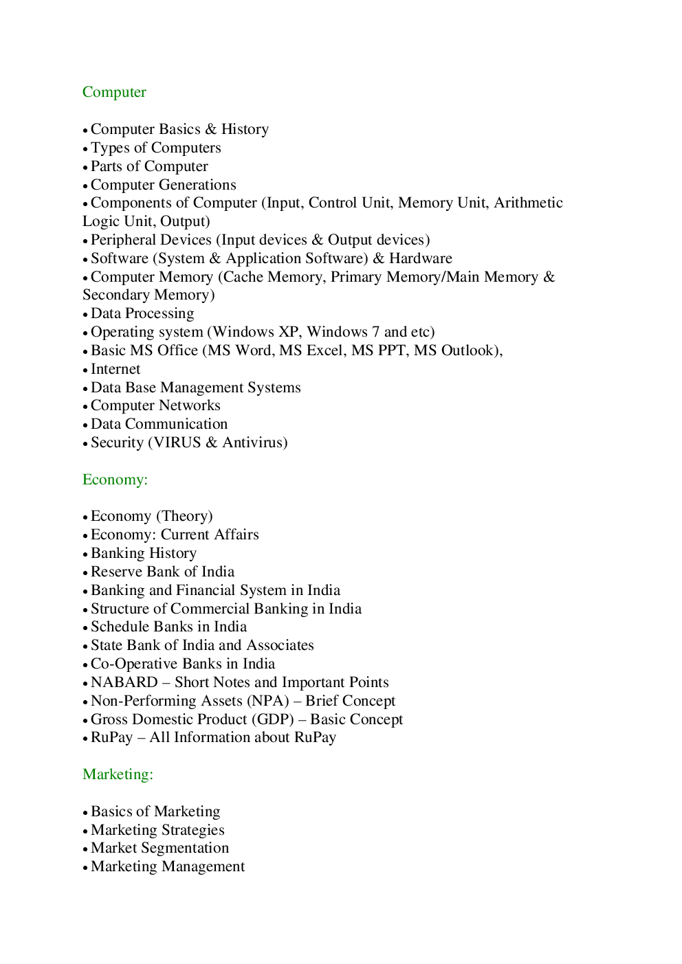 SBI PO Pre & Mains Syllabus 2019 - Page 5