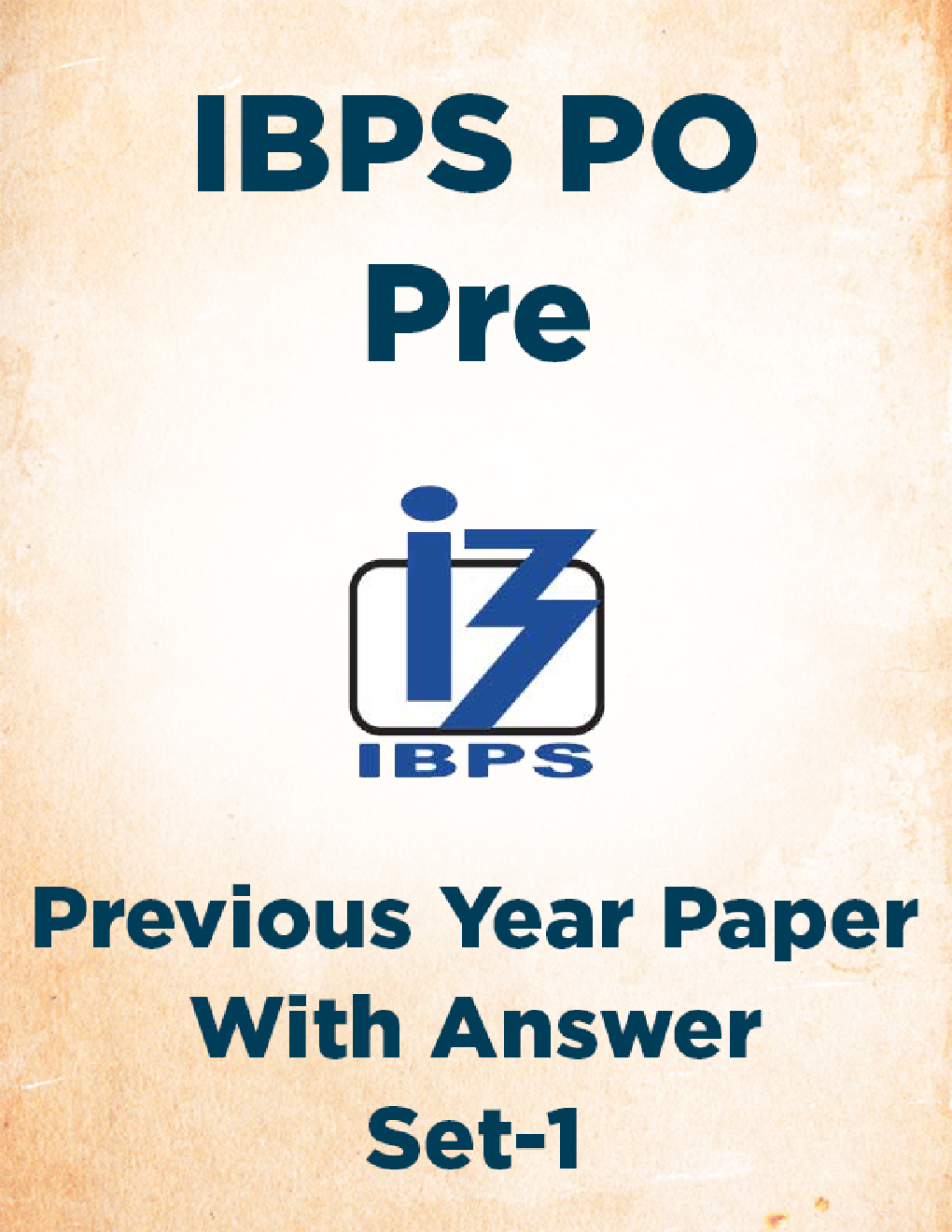 IBPS PO Pre Previous Year Paper With Answer Set-1 - Page 1