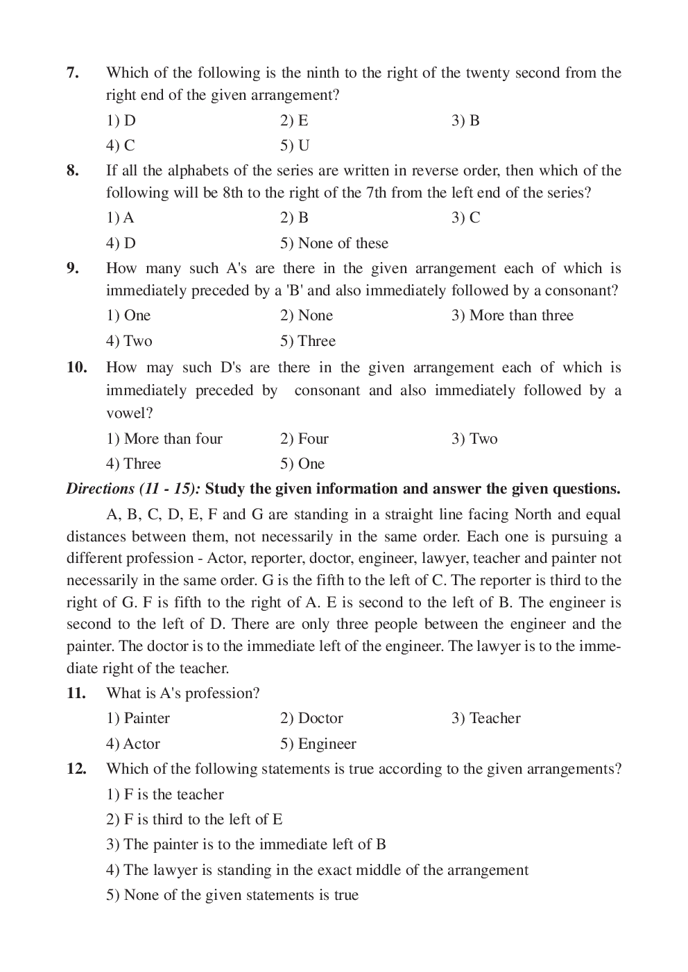 IBPS Clerk Previous Year Paper With Answer Paper-2 2013 - Page 3