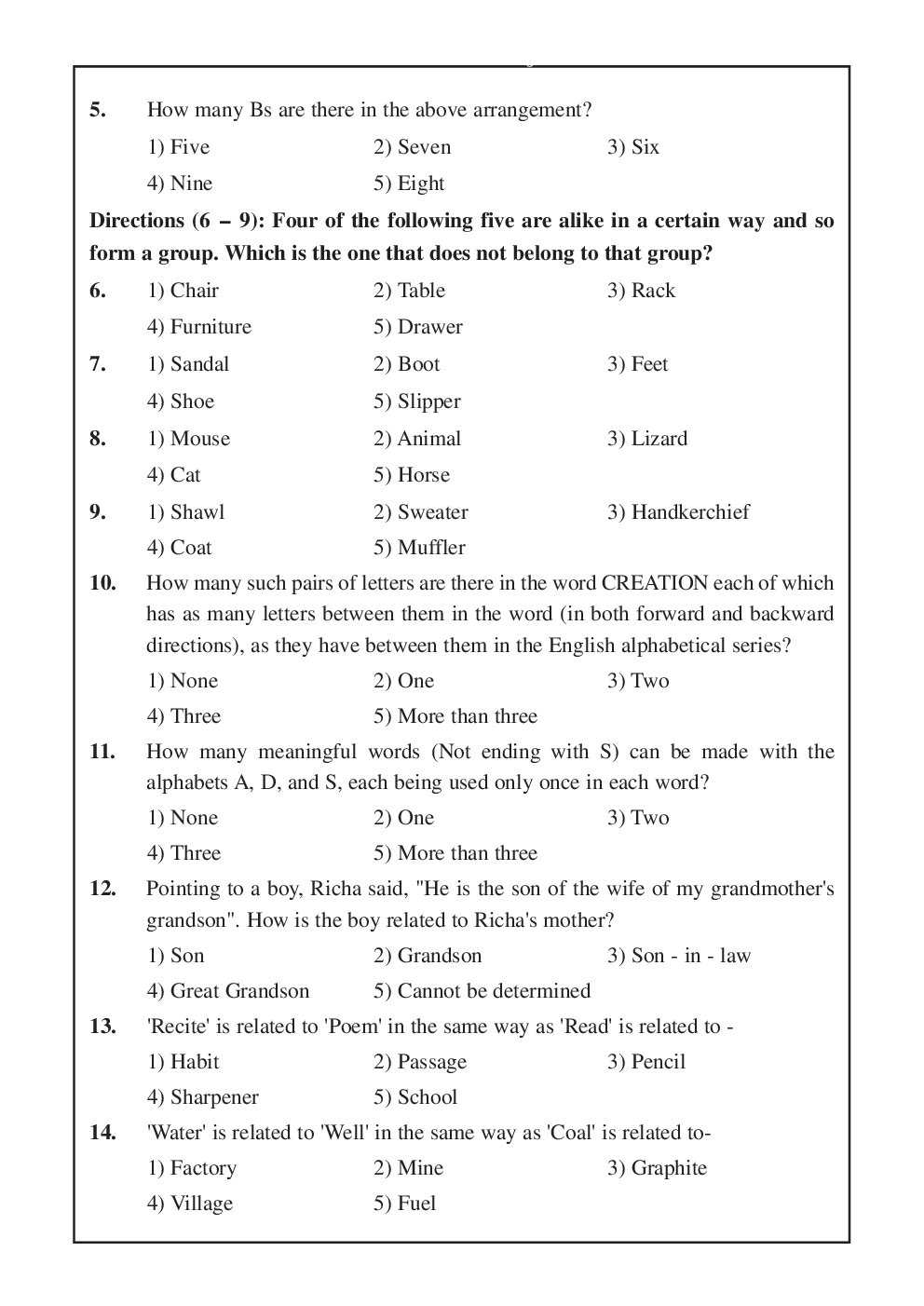 IBPS Clerk Previous Year Paper With Answer Paper-1 2013 - Page 3