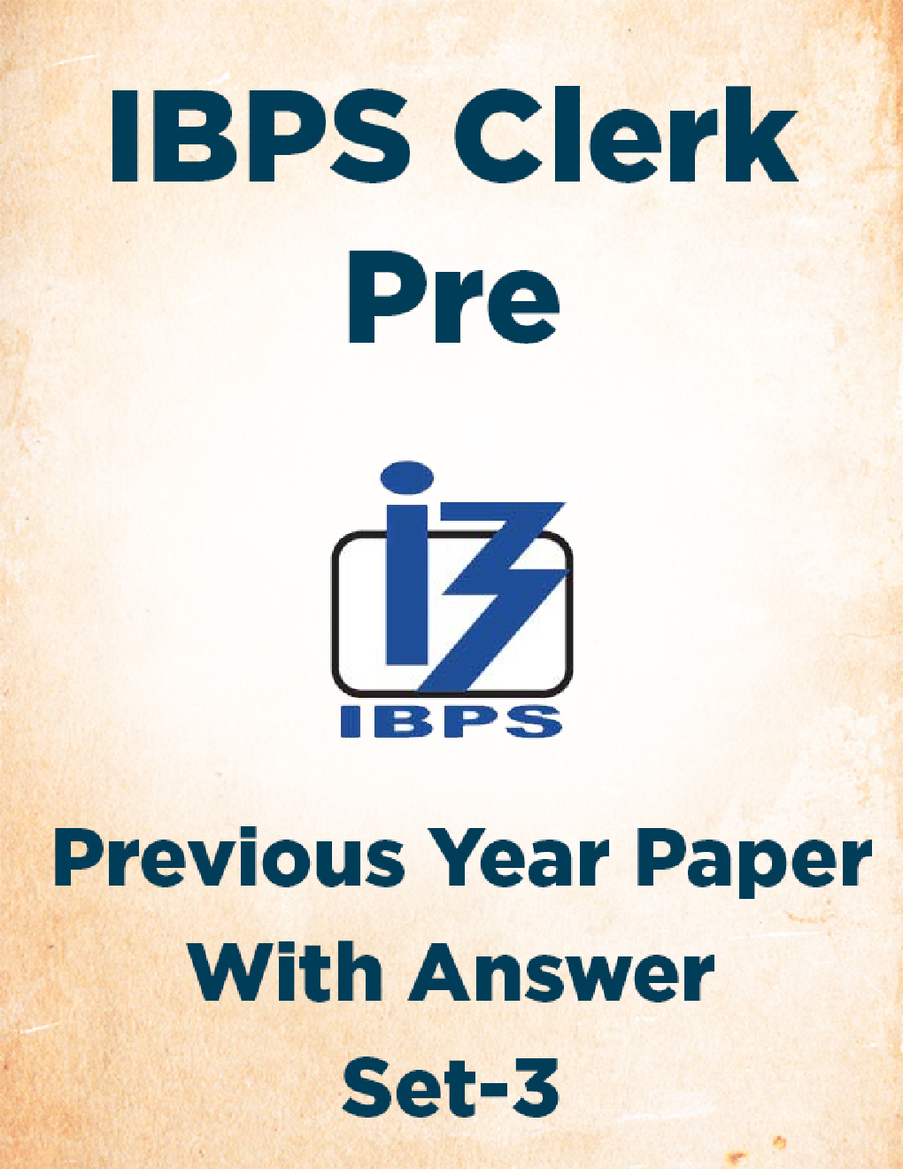 IBPS Clerk Pre Previous Year Paper With Answer Set-3 - Page 1