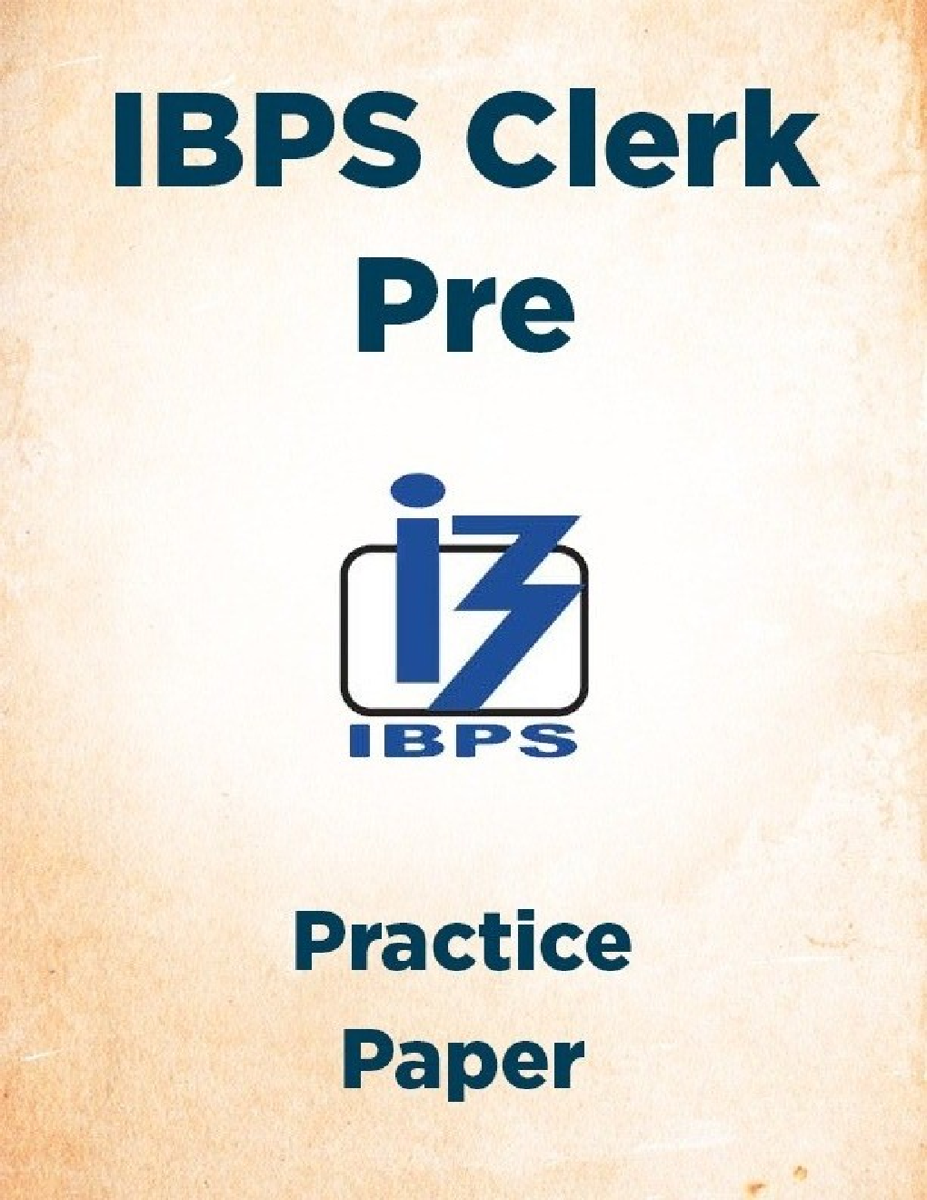 IBPS Clerk Pre Practice Paper - Page 1