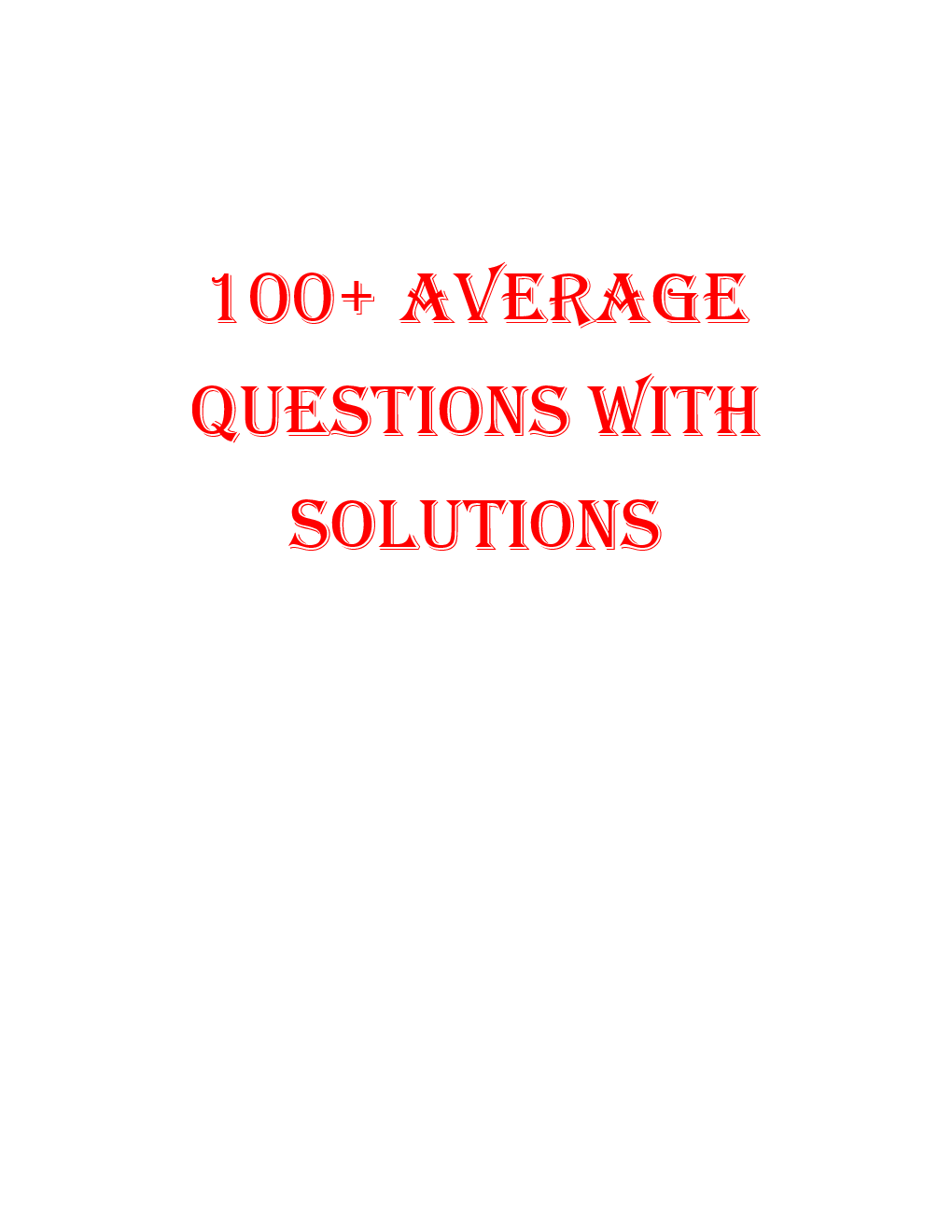 MCQs Quantitative Aptitude (Average Questions) With Solutions For LIC Exam - Page 2