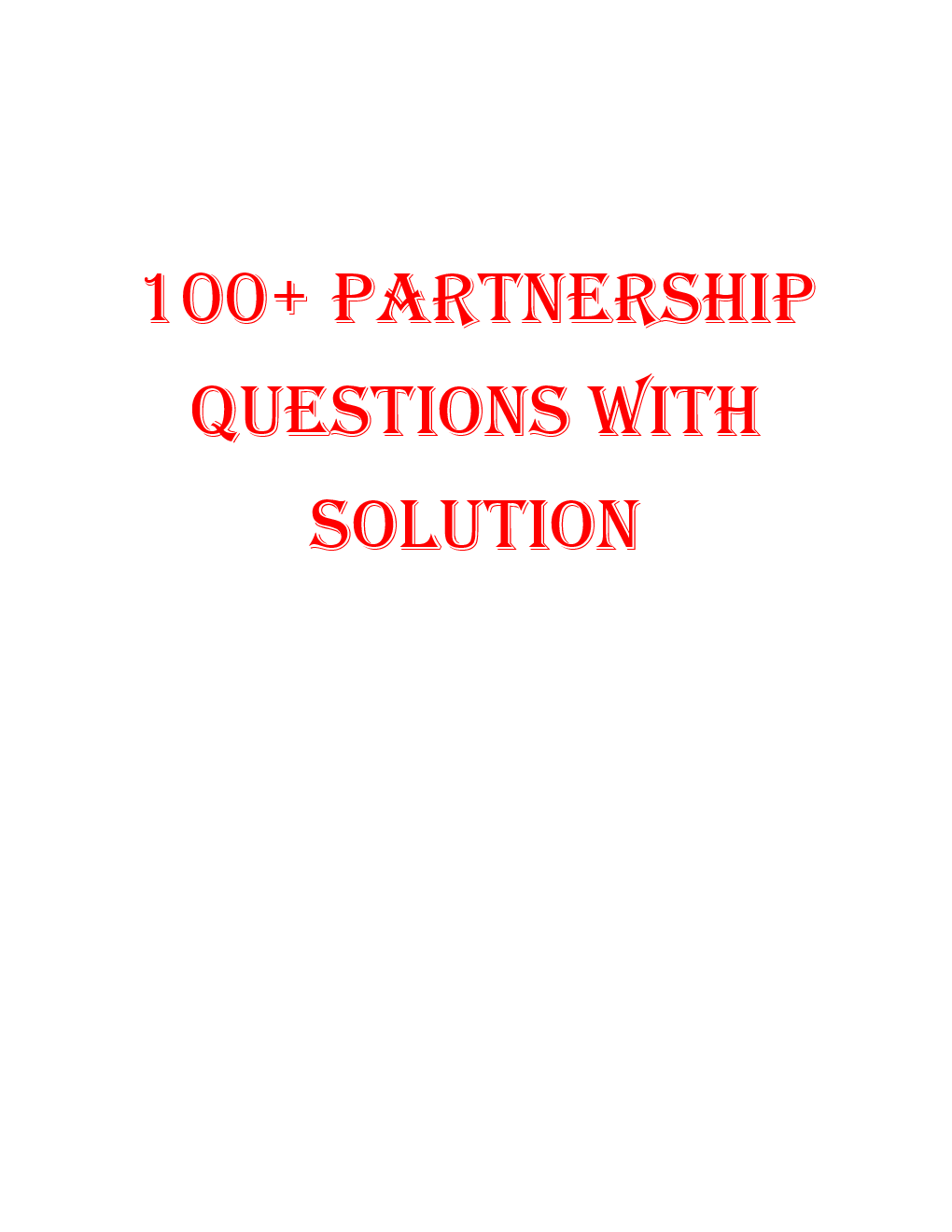 MCQs Quantitative Aptitude (Partnership) With Solutions For LIC Exam - Page 2