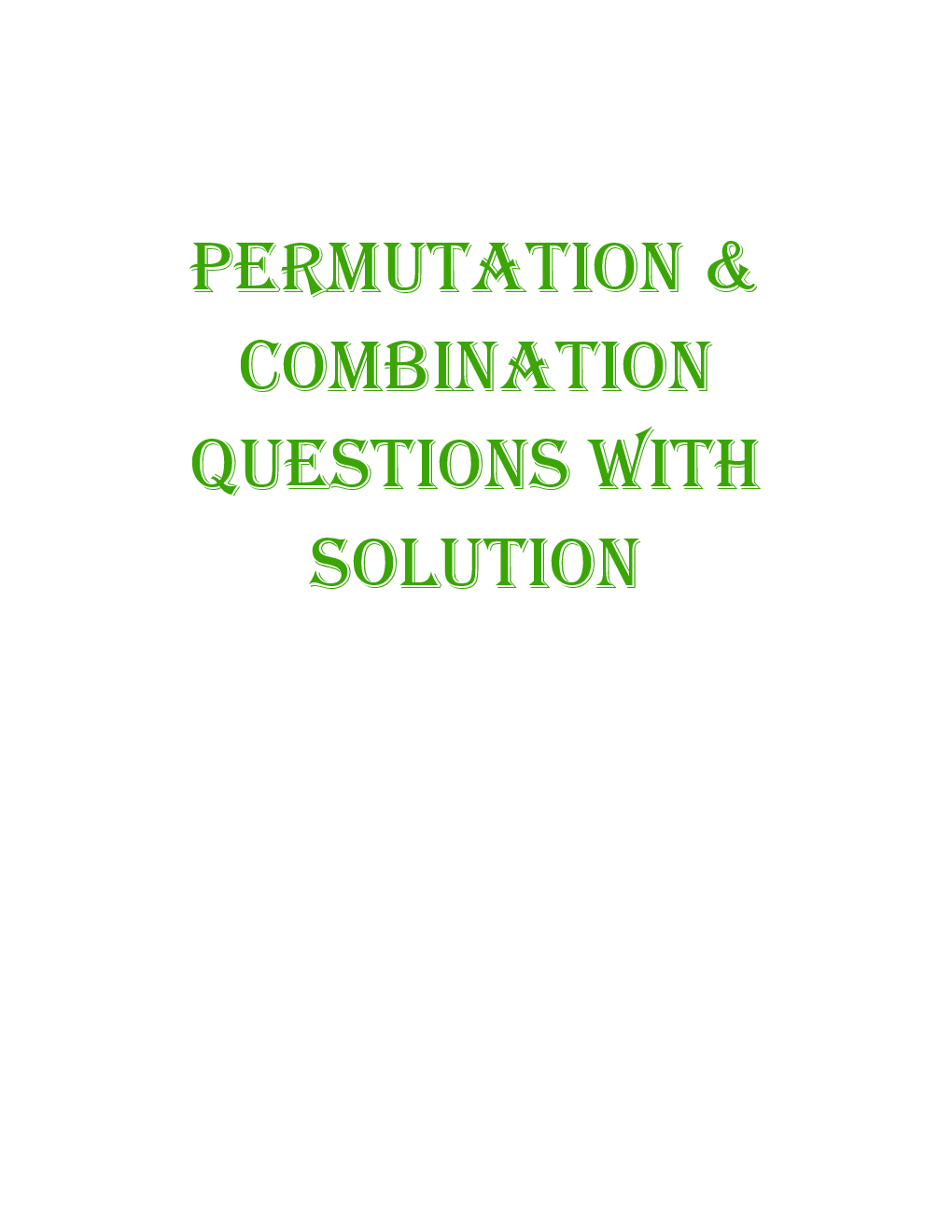 MCQs Quantitative Aptitude (Permutation Combination) With Solutions For LIC Exam - Page 2