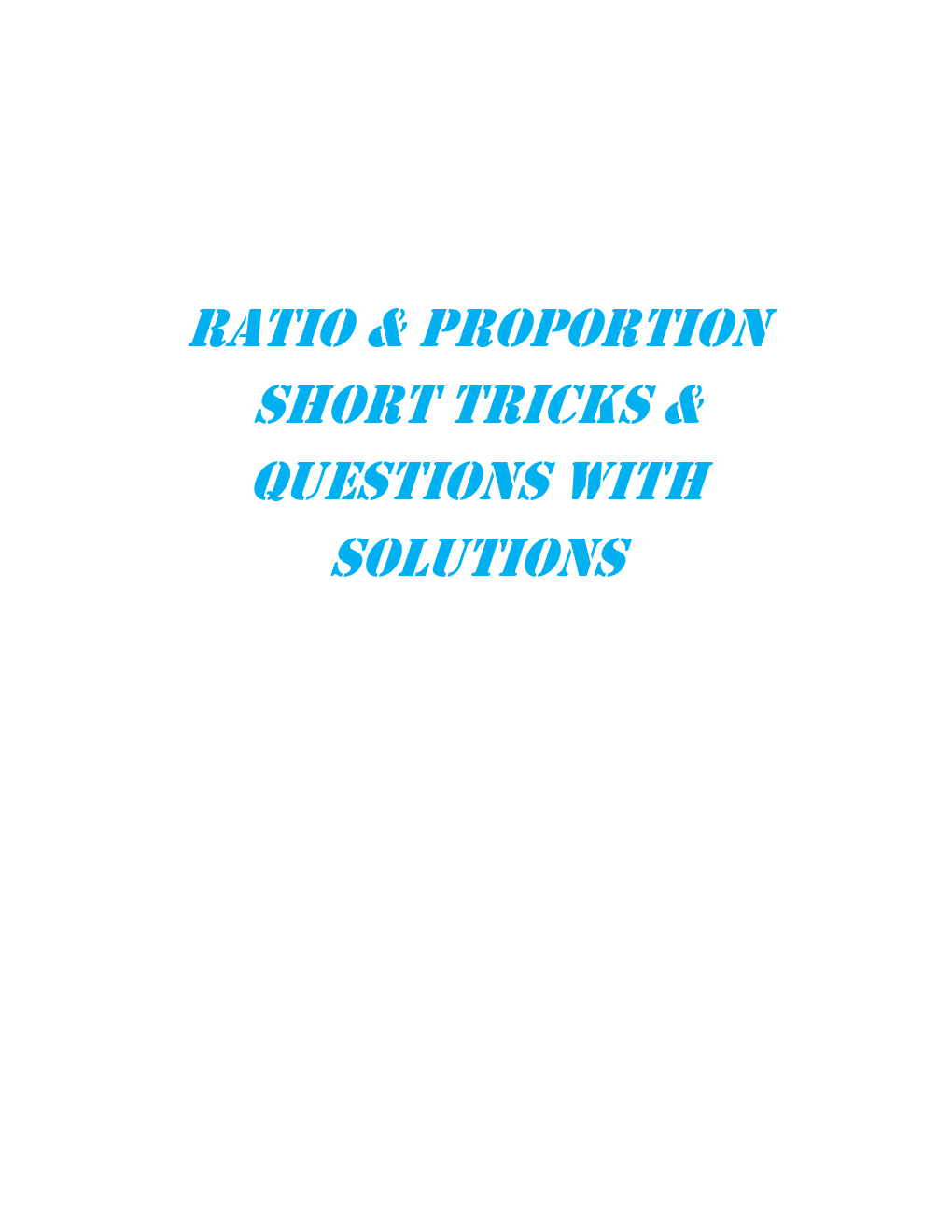 MCQs Quantitative Aptitude (Ratio Proportion) With Solutions For LIC Exam - Page 2