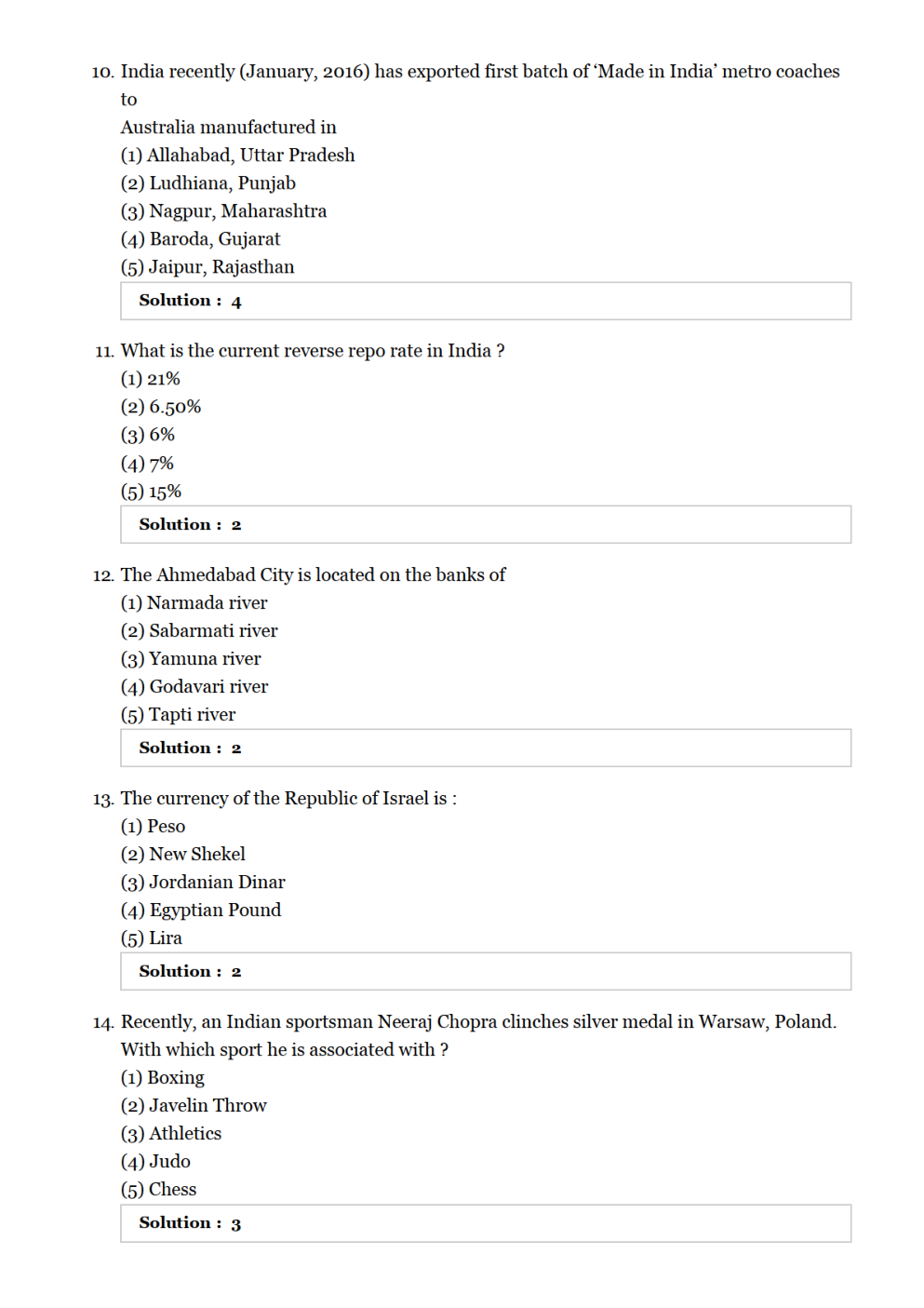 SBI Clerk Mains Previous Year Paper With Answer 2016 - Page 4