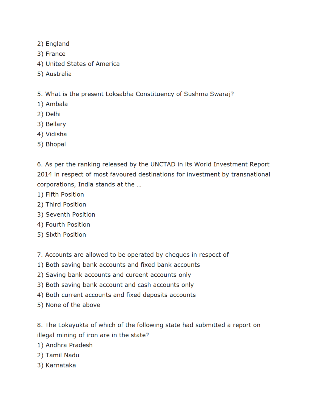 SBI Clerk Previous Year Paper With Answer Paper-1 2014 - Page 3