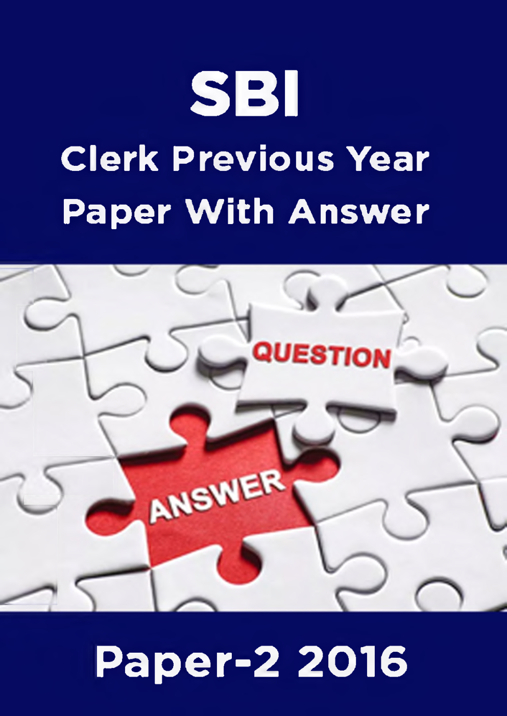 SBI Clerk Previous Year Paper With Answer Paper-2 2016 - Page 1