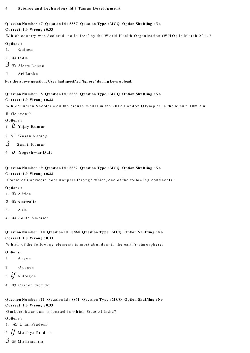 RRB Group D Previous Year Paper With Answer Paper-19 - Page 4