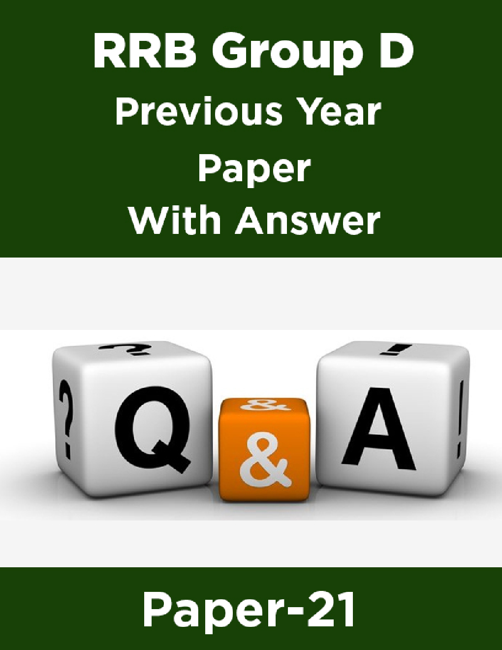 RRB Group D Previous Year Paper With Answer Paper-21 - Page 1
