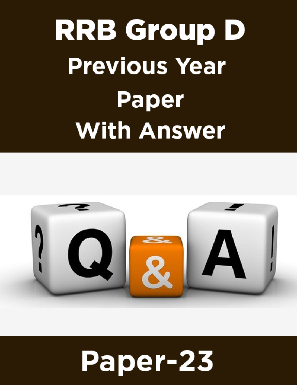 RRB Group D Previous Year Paper With Answer Paper-23 - Page 1