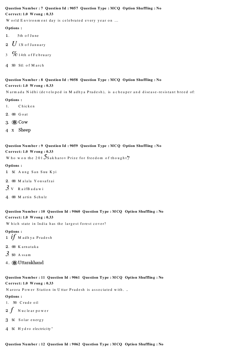 RRB Group D Previous Year Paper With Answer Paper-24 - Page 4