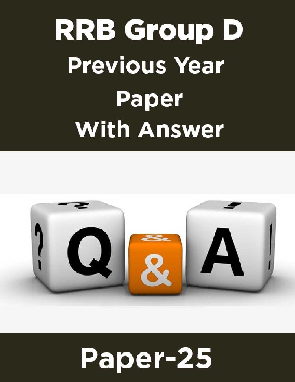 RRB Group D Previous Year Paper With Answer Paper-25 - Page 1