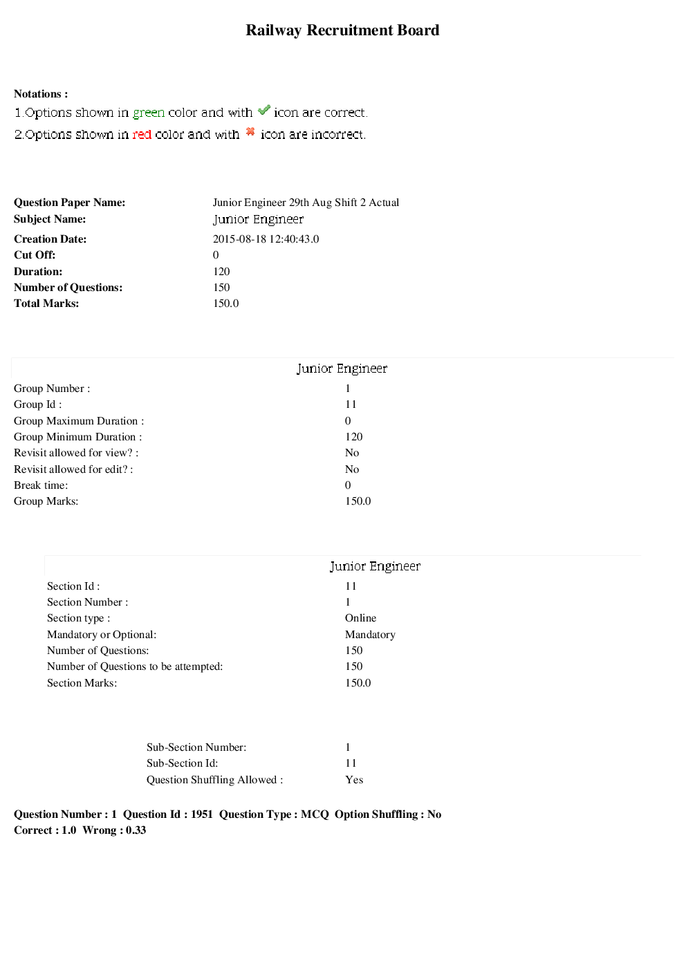 RRB Group D Previous Year Paper With Answer Paper-26 - Page 2