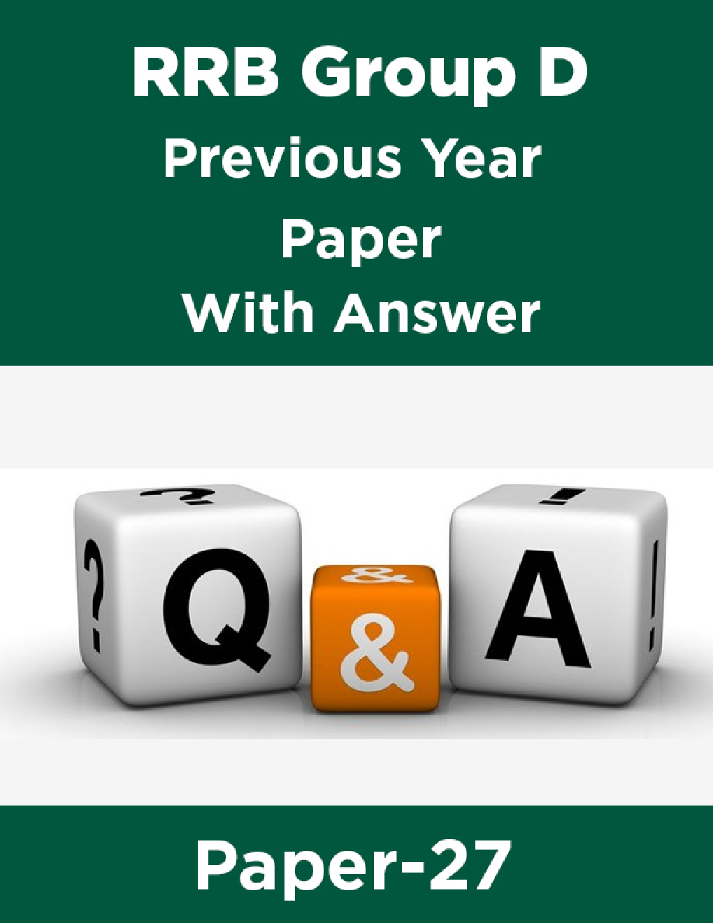 RRB Group D Previous Year Paper With Answer Paper-27 - Page 1
