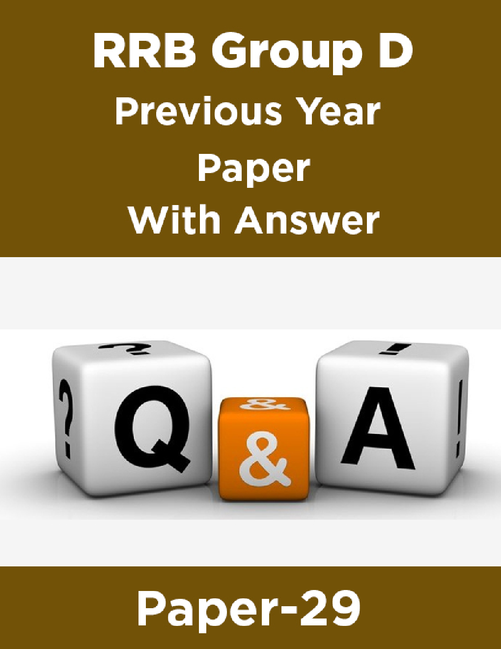 RRB Group D Previous Year Paper With Answer Paper-29 - Page 1