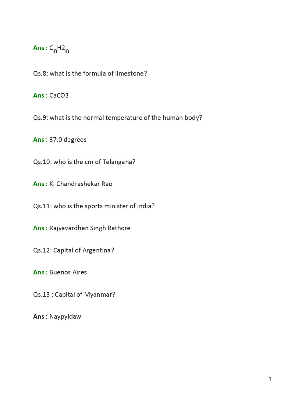 RRB Group D Question Paper With Answer 2018 - Page 3