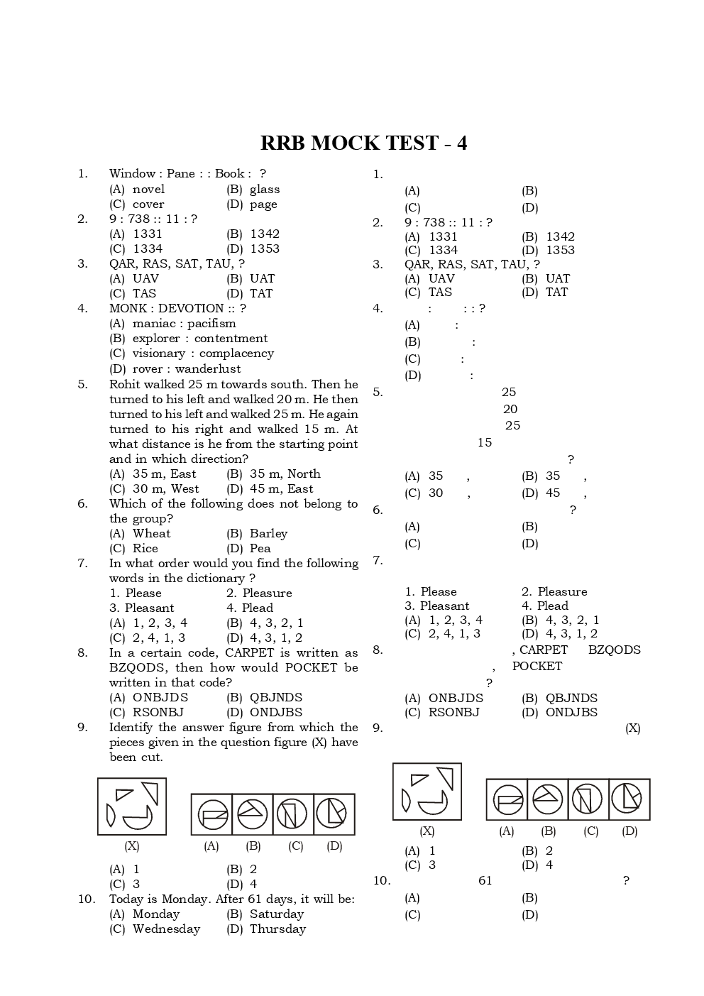 RRB NTPC 2016 Mock Paper 4 - Page 2
