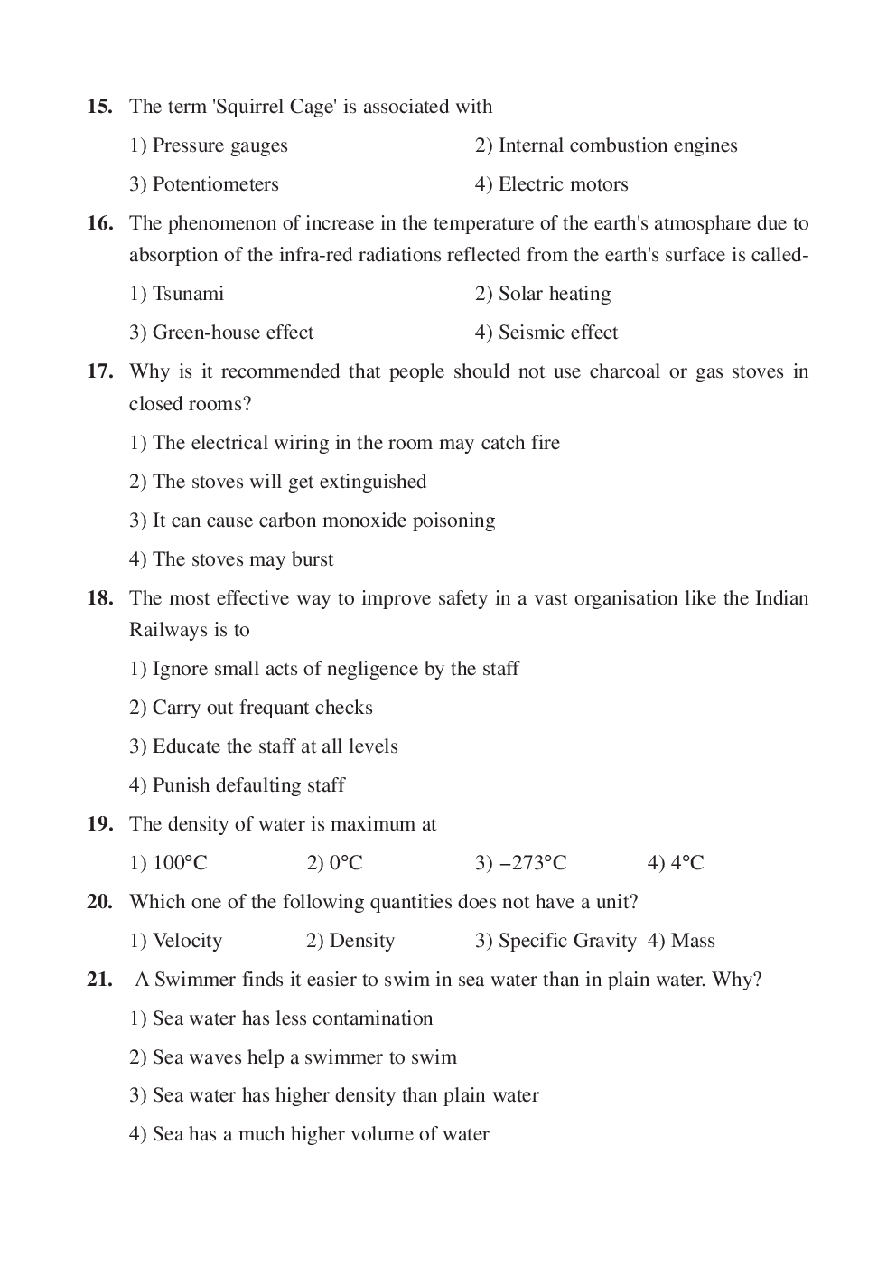 RRB Model Paper With Answer Paper-3 - Page 4
