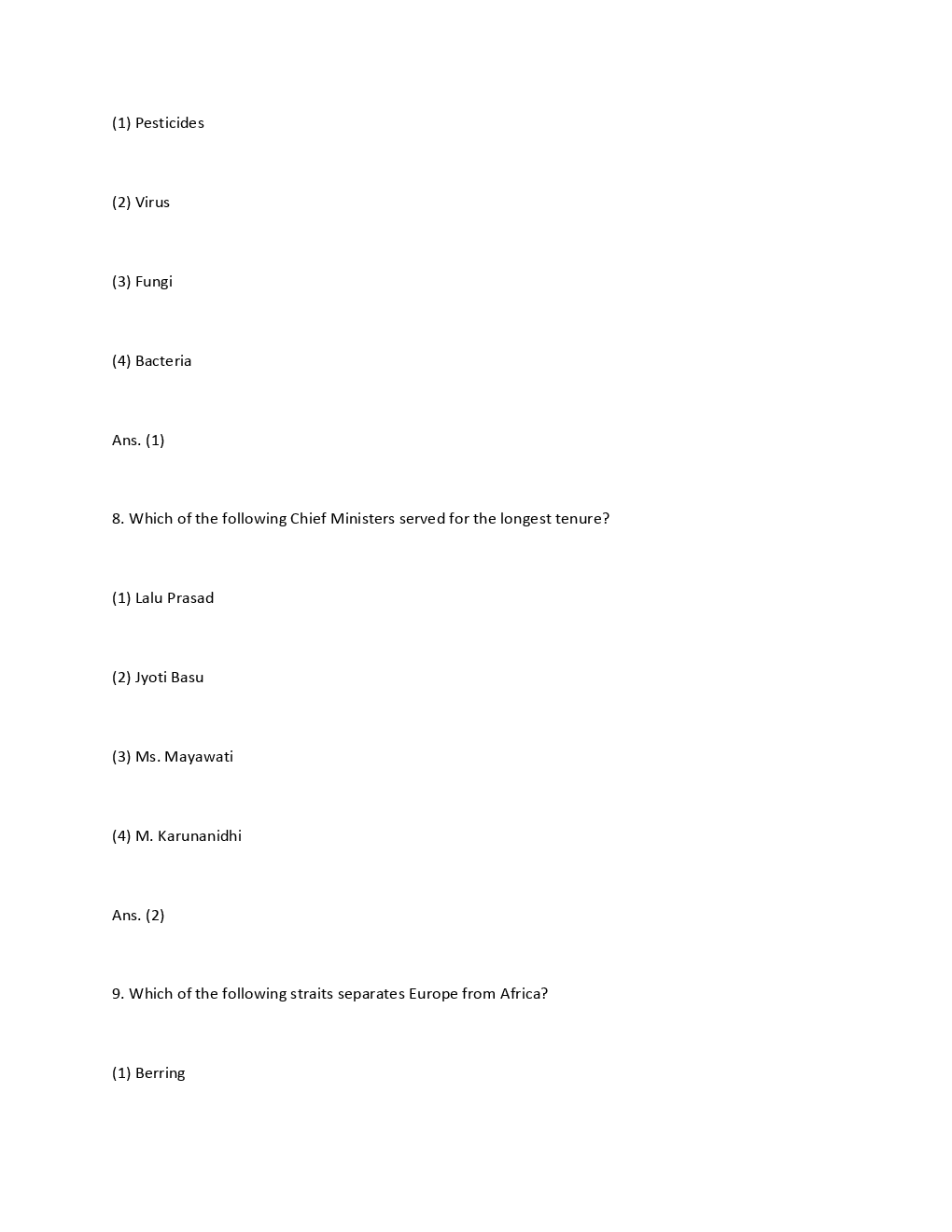 RRB ASM Solved Paper 2009 Paper-2 - Page 5