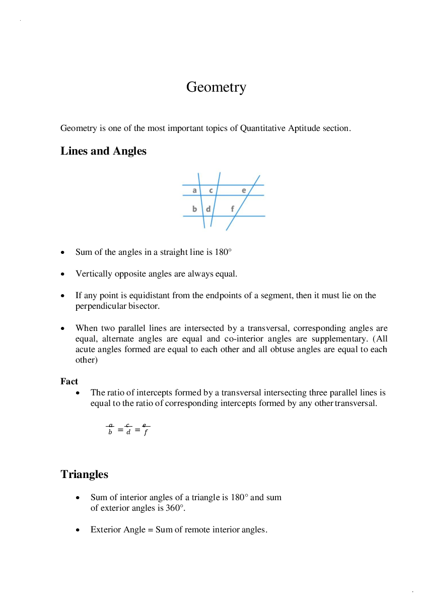 Geometry Study Material - Page 3