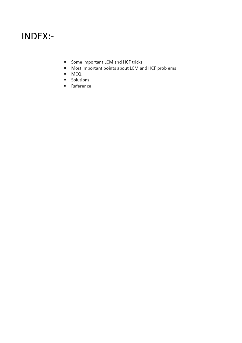 LCM And HCF Study Material - Page 2