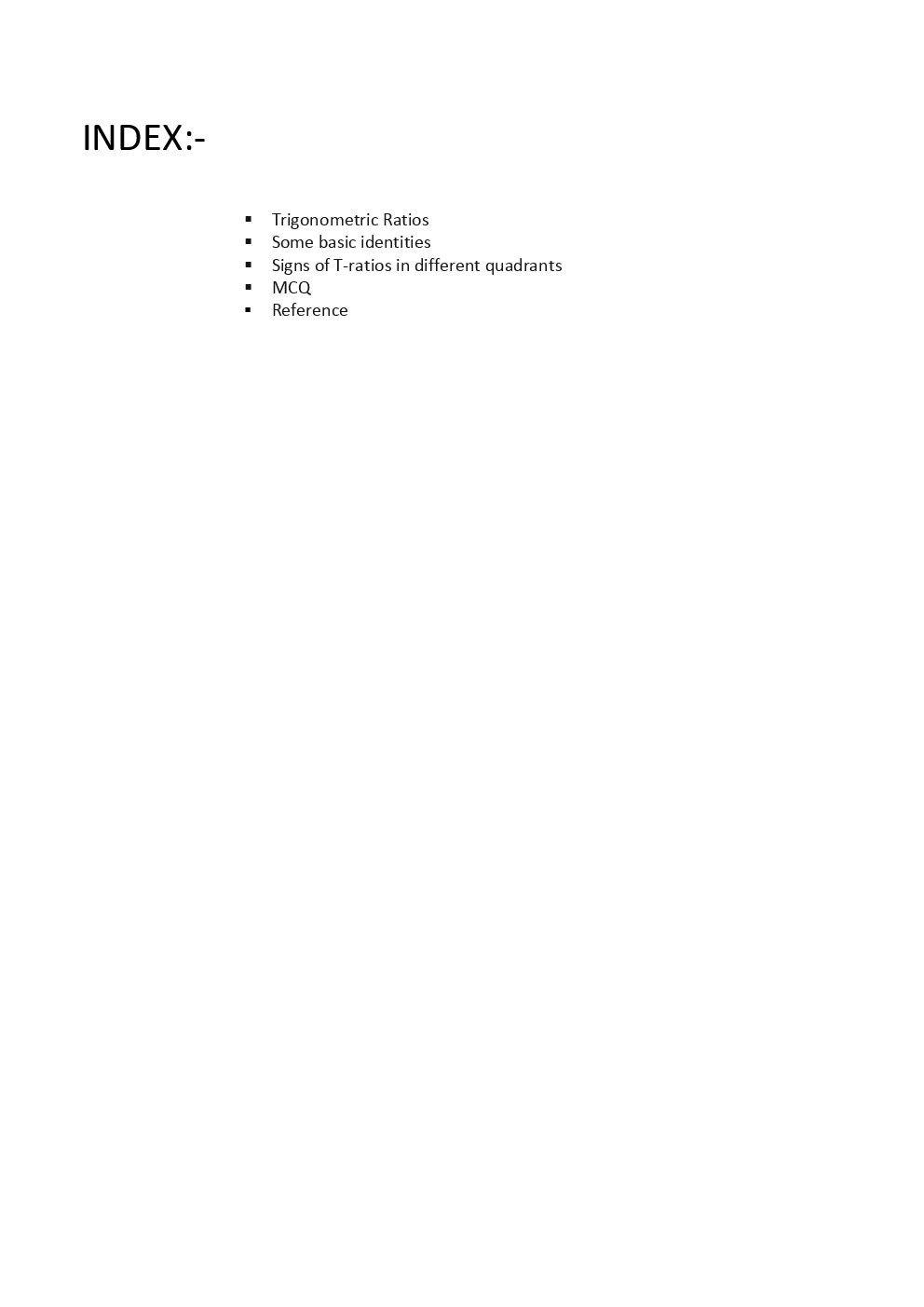 Trigonometry Study Material - Page 2