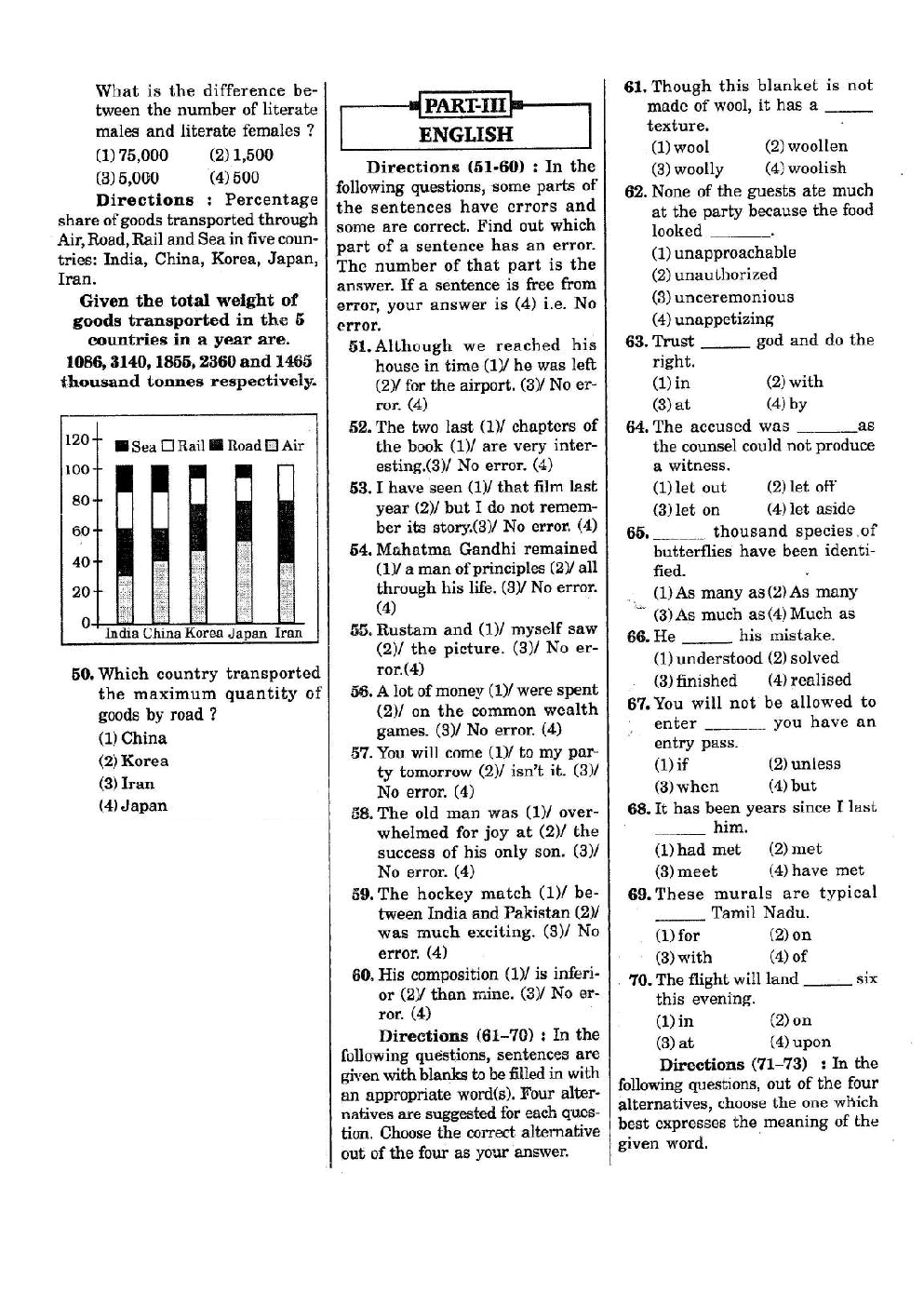 SSC MTS (Non-Technical) Previous Year Paper With Answer 2014 - Page 5