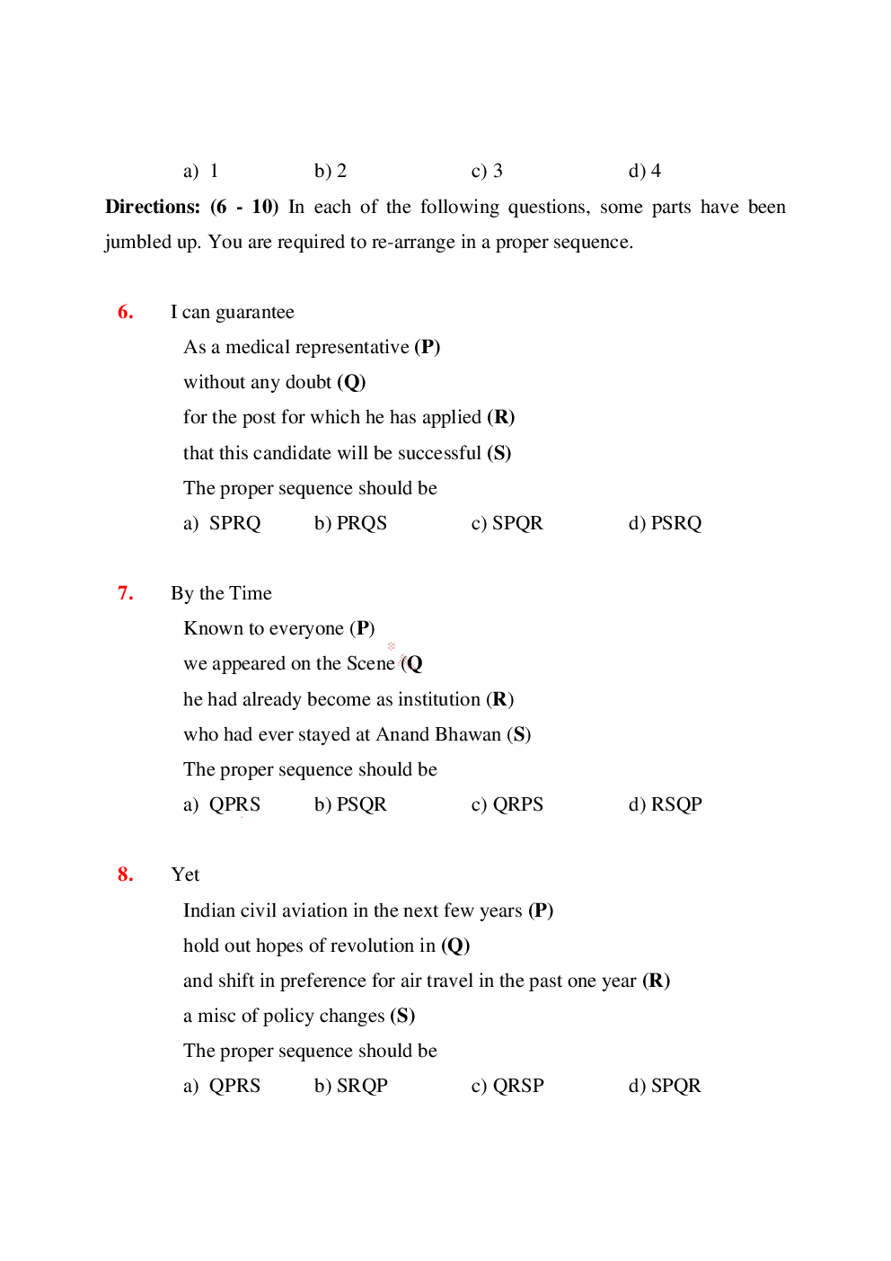 SSC MTS Previous Year Paper With Answer 2015 - Page 3