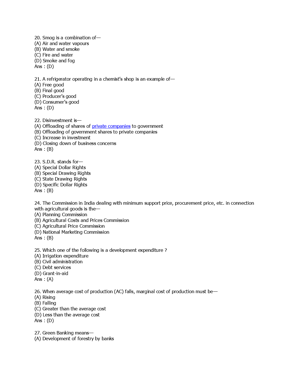 SSC SI (General Awareness) Solved Paper 2008 - Page 5