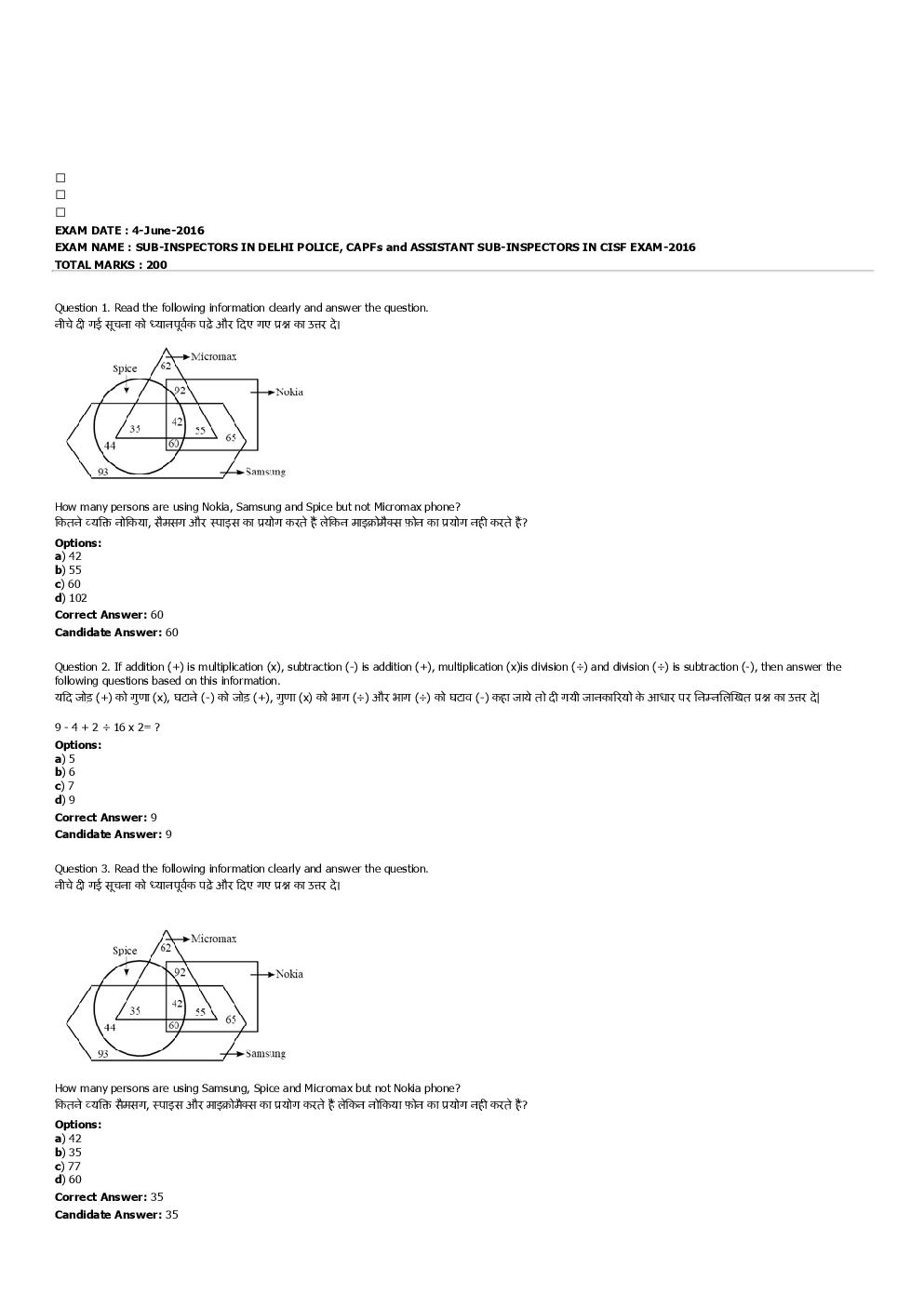 SSC SI Previous Year Paper With Answer 2016 Paper-4 - Page 2