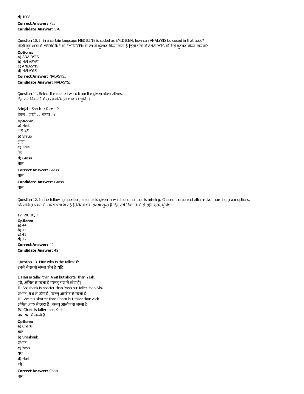SSC SI Previous Year Paper With Answer 2016 Paper-14 - Page 5