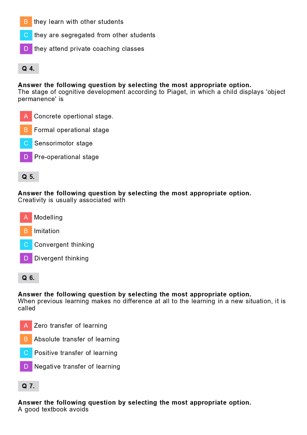 CTET Maths & Science Previous Year Paper With Answer Paper-2 2012 - Page 3