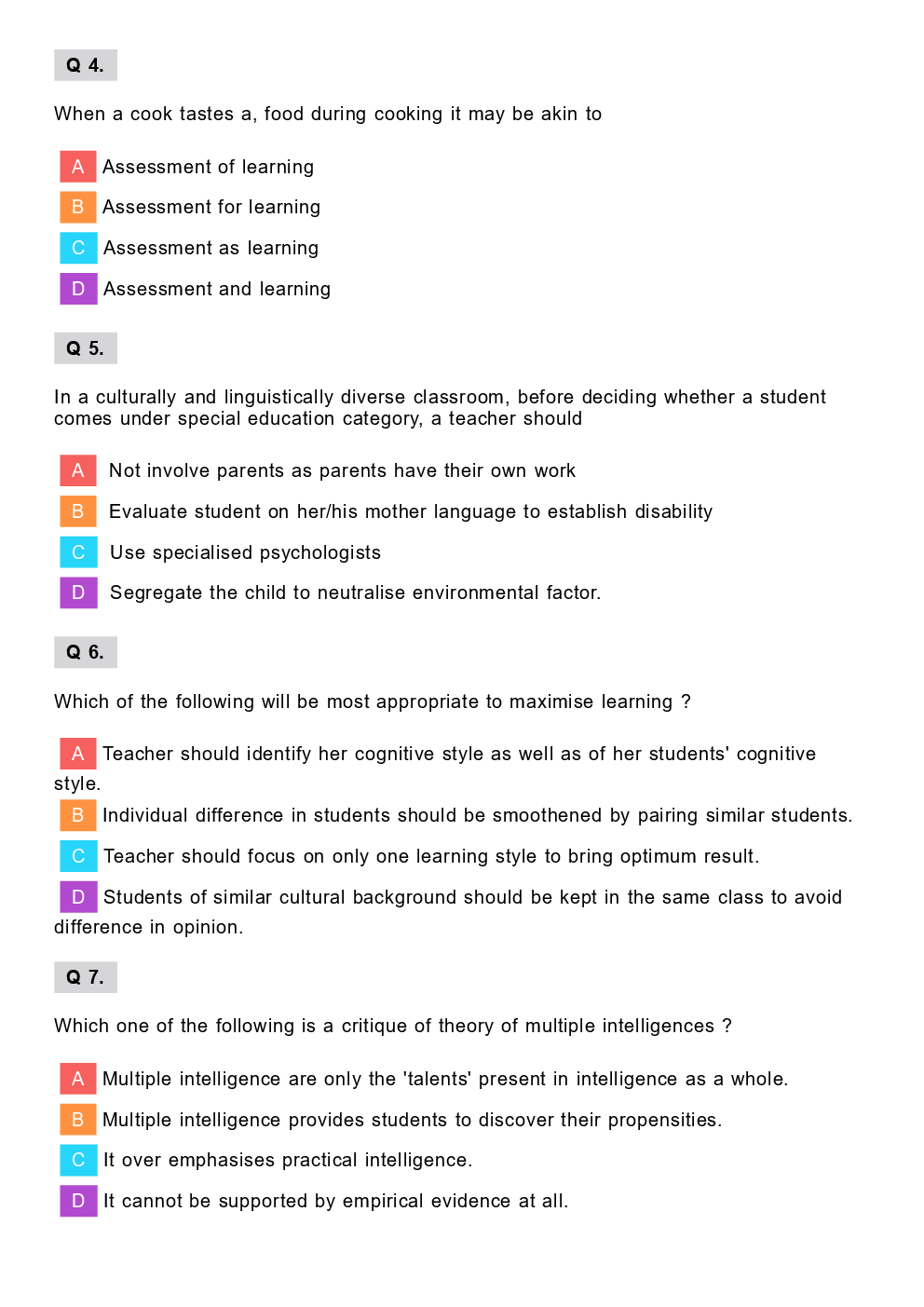 CTET Maths & Science Previous Year Paper With Answer Paper-2 2013 - Page 3