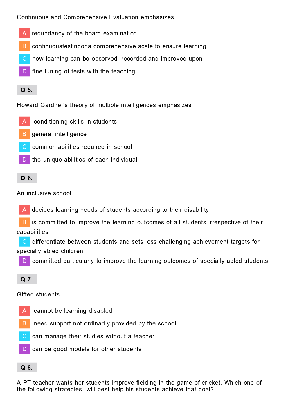 CTET Previous Year Paper With Answer Paper-1 2013 - Page 3