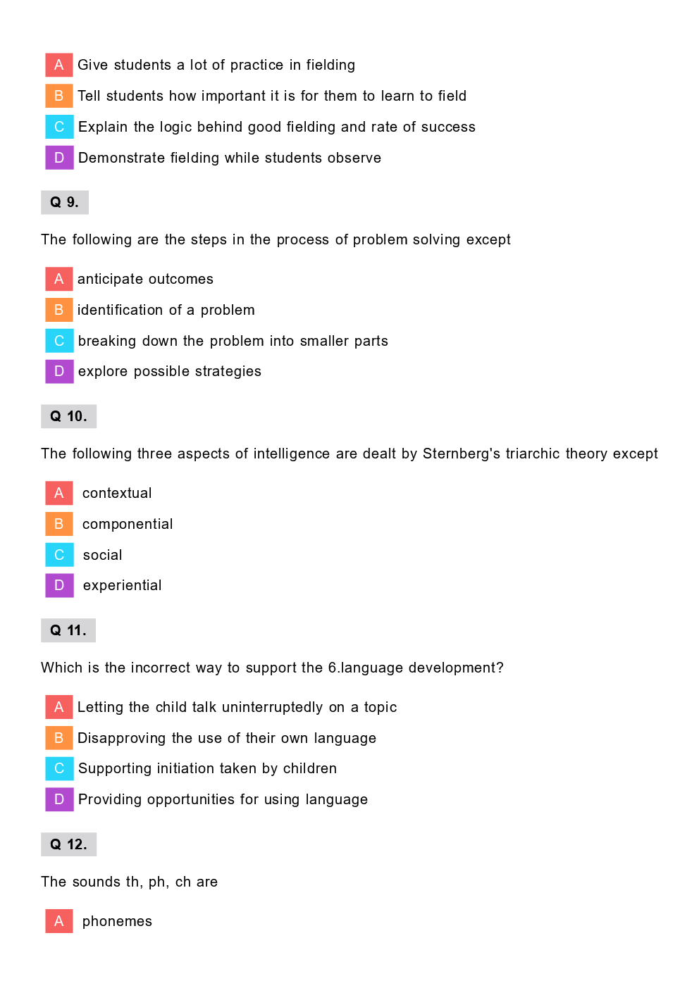 CTET Previous Year Paper With Answer Paper-1 2013 - Page 4