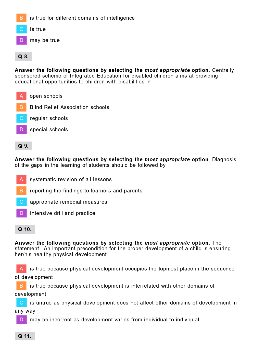 CTET Social Science Previous Year Paper With Answer Paper-2 2011 - Page 4