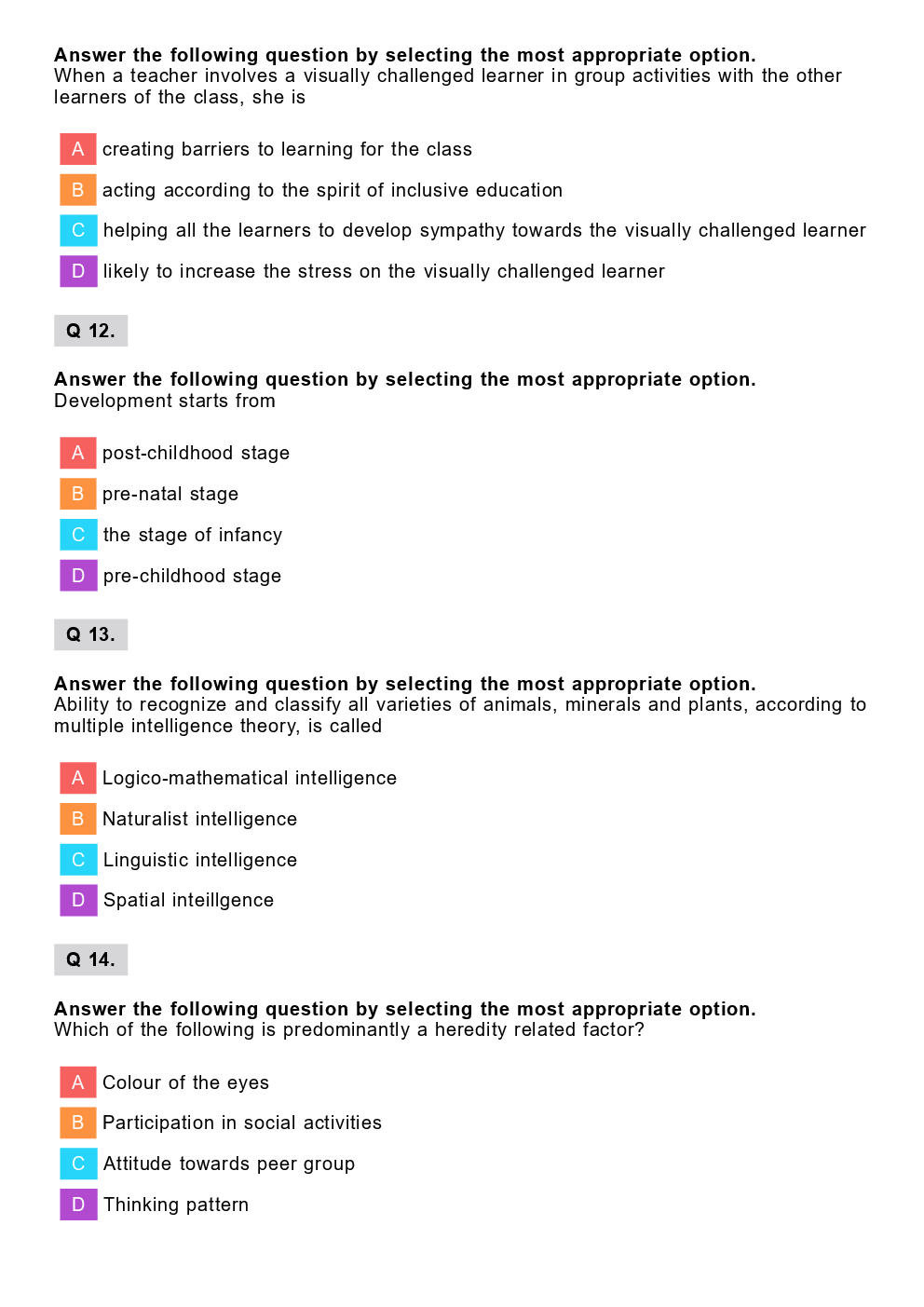 CTET Social Science Previous Year Paper With Answer Paper-2 2012 - Page 5
