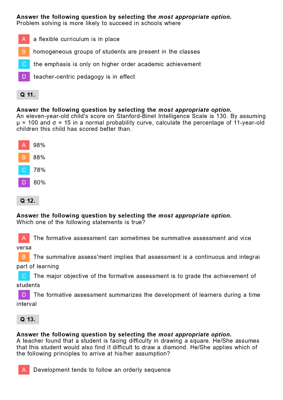 CTET Social Science Previous Year Paper With Answer Paper-2 2014 - Page 5