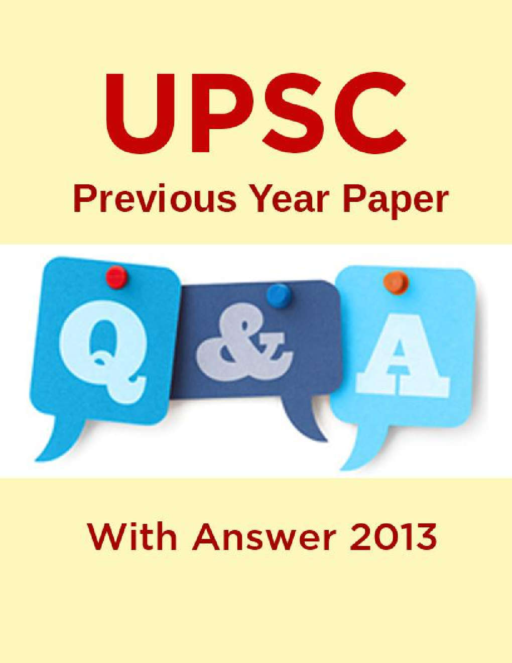 UPSC Previous Year Paper With Answer 2013 - Page 1