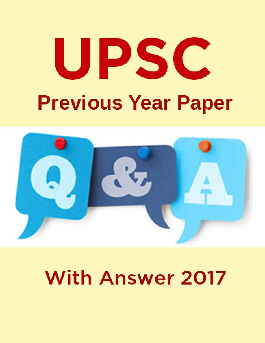 UPSC Previous Year Paper With Answer 2017 - Page 1