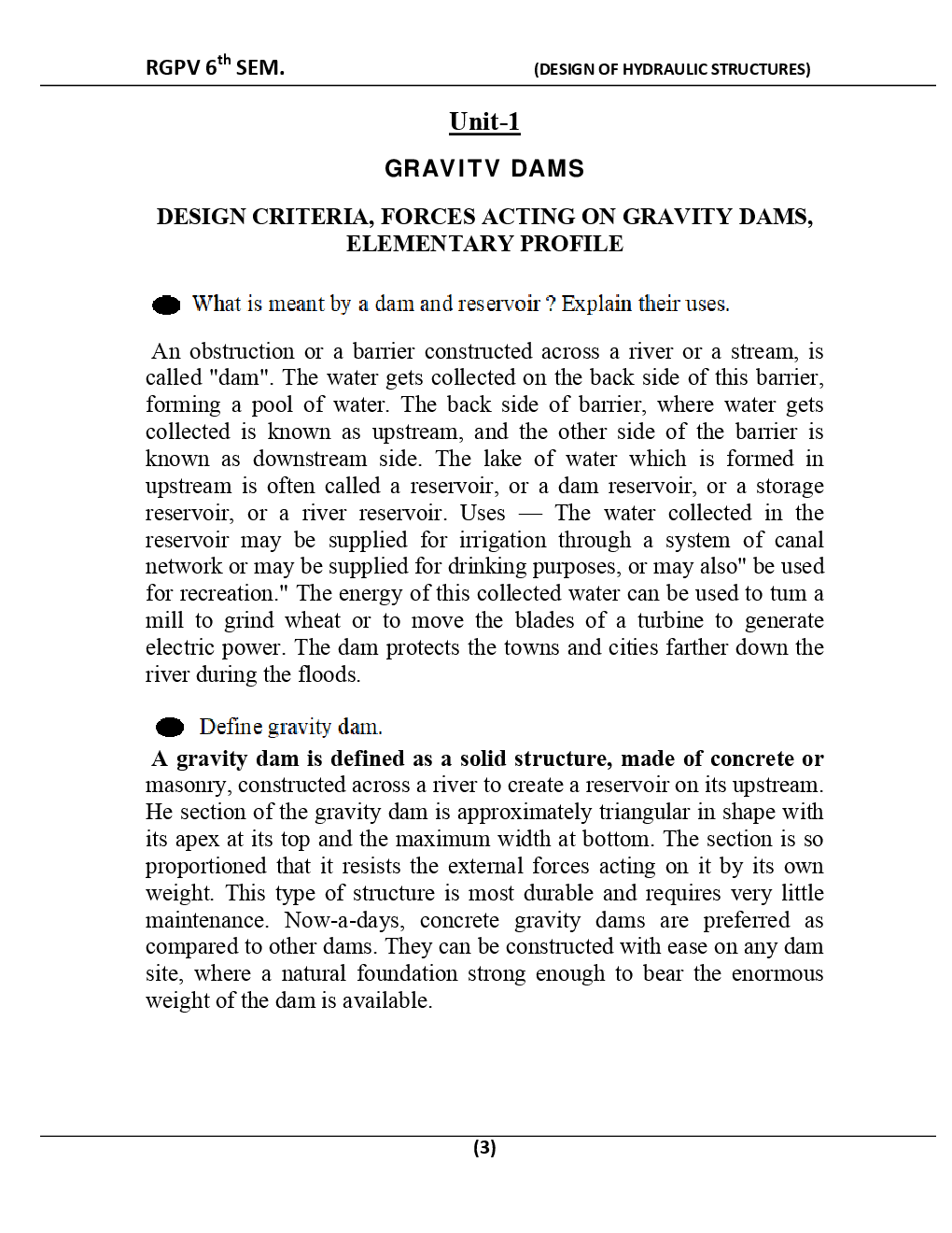 Design Of Hydraulic Structures For RGPV BE 6th Sem Civil Engineering - Page 4