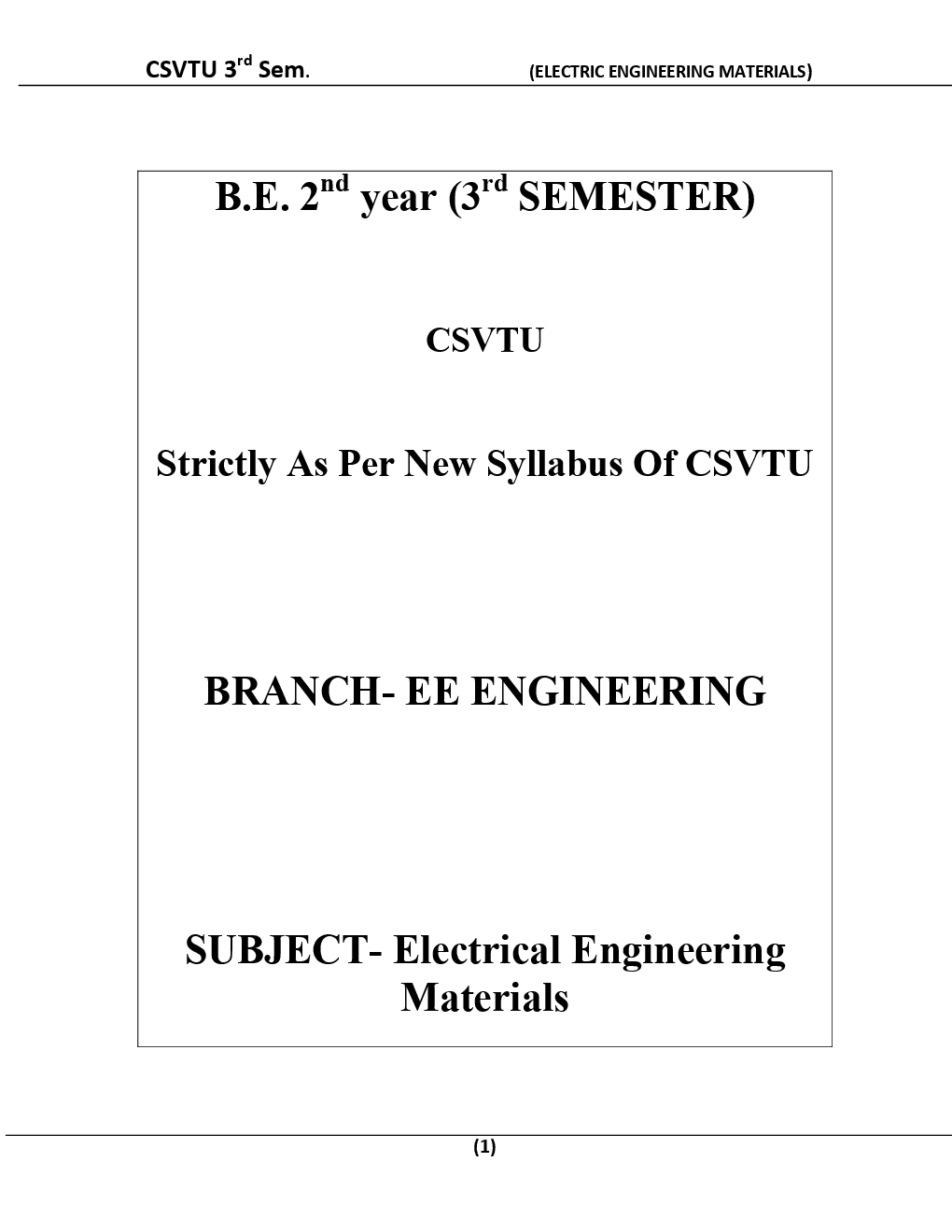 Electric Engineering Materials For CSVTU BE 3rd Sem Electrical Engineering - Page 2